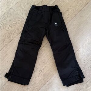Picture Black Kids Ski Pants Size 8